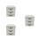 3Pcs Beige 3 Layer Plastic Drawer Storage Box For Home Office 8