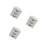 3Pcs Beige 3 Layer Plastic Drawer Storage Box For Home Office 5