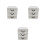 3Pcs Beige 3 Layer Plastic Drawer Storage Box For Home Office 6