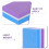 50Pcs Violet Sponge Nail Files Double-Sided Buffer Blocks 7