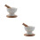 2Sets Household Ceramic Pestle and Mortar Manual Kitchen Grinding Tool 6