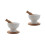 2Sets Household Ceramic Pestle and Mortar Manual Kitchen Grinding Tool 5