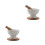 2Sets Household Ceramic Pestle and Mortar Manual Kitchen Grinding Tool 10