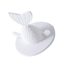 White Floor Drain Plug Sink Cover Kitchen Bathroom Odor Stopper