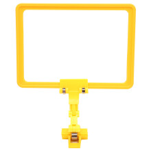 Gele Plastic Prijsdisplay Houder Voor Schappen En
