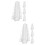 8Pcs Durable Pc Cucumber Growth Molds for Vegetable Shaping 9