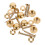 8Pièces Clous Miroir Cuivre Doré Fixation Décorative Maison Durable 11