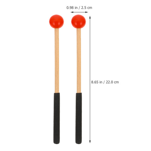 Basdrum Stokken Met Rubber Kop Voor Percussie Gebruik 1