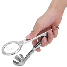 2 in 1 Stainless Steel Egg Slicer and Cutter for Hard Boiled Eggs, Durable Kitchen Tool