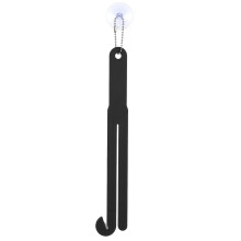 Food Bag Opener with Stainless Steel Blade, Kitchen Plastic Bag Cutter with Suction Cup and Hanging Storage