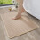 Non-Slip Bathroom Mat with Rubber Backing, Quick-Dry & 1