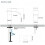 Matte Black Bathroom Faucet Single Handle Deck Mount with 6