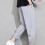 Ανδρικό παντελόνι jogger casual μονόχρωμο, σε ίσια γραμμή με κορδόνι στη μέση και 4