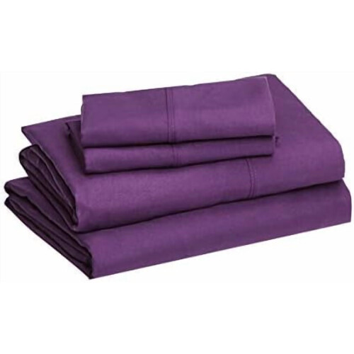 Rose Microfiber Bed Sheet Set Queen 4-Piece 1