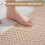Non-Slip Bathroom Mat with Rubber Backing, Quick-Dry & 5