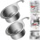 Stainless Steel Sink Drain Basket 2pcs 1