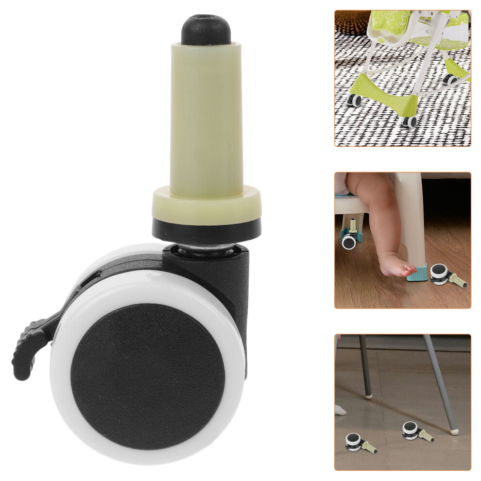Hemoton 4pcs Wheel Replacement for Chair Furniture Caster Dining High Chair