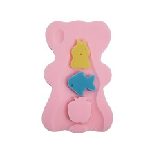 Esponja de baño para bebé ACDANC, suave y delicada con la piel, color rosa.