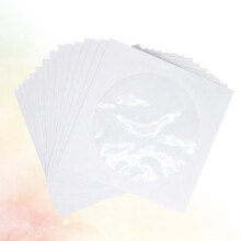 OUNONA CD DVD Discs 100Pcs White Rectangular Storage Pouch for Dustproof Home Cinema Daily Use