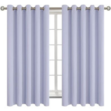 Verdunkelungsvorhänge mit Ösen, wärmeisolierend, 2 Paneele, 160 cm (63 Zoll)