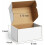 Verzenddozen 6x4x3 inch, wit, golfkarton, 25 stuks 2