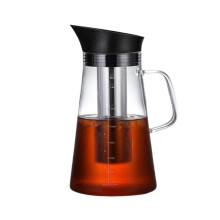 Cold Brew Coffee Maker Borosilicate Glass Pot with 304 Stainless Steel Filter for Hot or Cold Brew