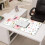 Mousepad de mesa com estampa de rosa vermelha, impermeável e antiderrapante, 90 x 40 cm (35,4 x 15,7 polegadas). 3