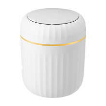 Mini poubelle avec couvercle, petite poubelle de bureau pour le recyclage, 2,2 L / 0,58 gallon, idéale pour le bureau, la salle de bain, la cuisine,