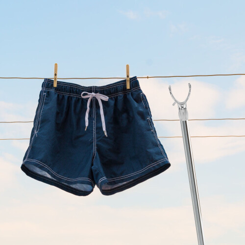 Perche à linge télescopique en aluminium, lot de 3