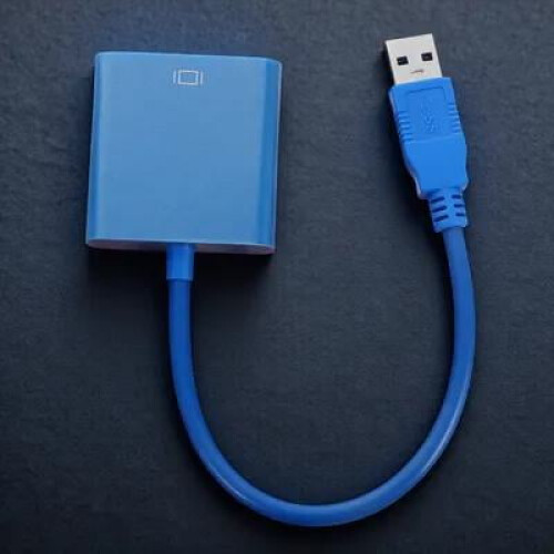 Convertisseur de câble OUNONA pour configuration de poste de travail - Composants électriques - Bleu - 1 pièce
