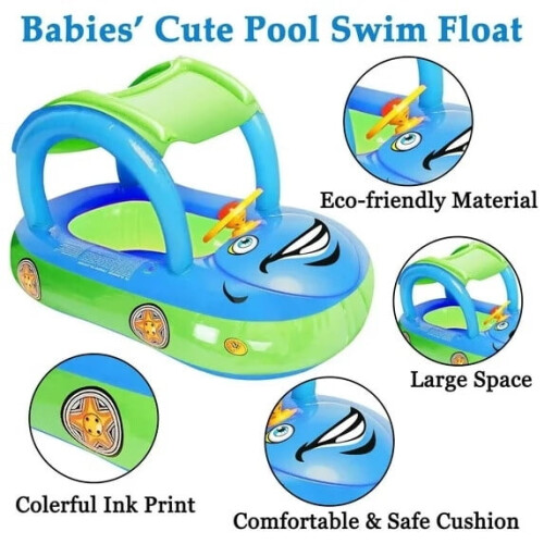 Inflatable Pool Float with Canopy 1