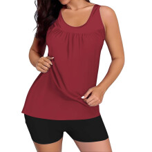 Tankini zwempakken voor dames, tweedelig badpak met grafische print, tanktop met shortje, dameszwemkleding, 2-delig zwempak