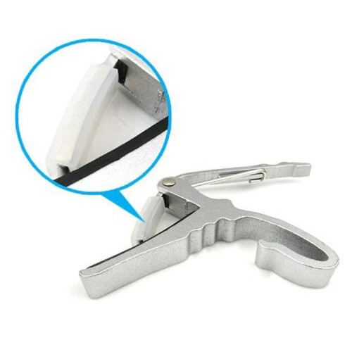 1Pcs Silver Compact Guitar Capo for Tuning and String Tightening