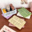 6 Color Organizing Storage Baskets Case Folding Student Desktop Basket Tape Stationery Plastic Foldable Container Storage Box 7
