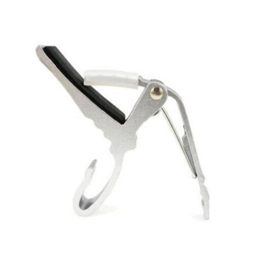 1Pcs Silver Compact Guitar Capo for Tuning and String Tightening 2