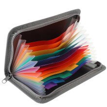 OUNONA Accordeon Dossiermappenorganizer met Uitbreidbaar Draagbaar Zwart