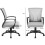 Office Mid Back Swivel Lumbar Support Desk, Computer Ergonomic Mesh Chair with Armrest, Gray 8