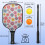 Σετ κουπιών Pickleball με κουπιά από fiberglass σε σχέδια λουλουδιών, 2 μπάλες και τσάντα – 4