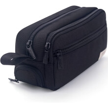 Grote etui met hoge capaciteit, opbergdoos, bureau-organizer, pennenhouder, pennenetui voor kantoor, school en volwassenen (roze)