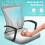 Office Mid Back Swivel Lumbar Support Desk, Computer Ergonomic Mesh Chair with Armrest, Gray 5