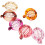 Banaanvormige haarclips voor dames, 6 stuks 1