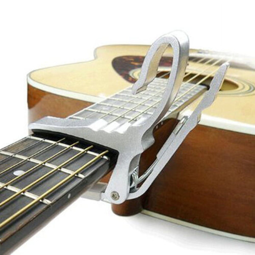 1Pcs Silver Compact Guitar Capo for Tuning and String Tightening 1