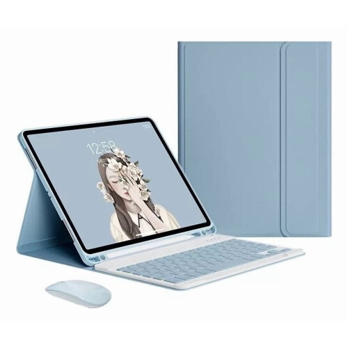 Capa com teclado e mouse compatível com iPad Pro de 13 polegadas M4 2024Ñ