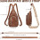 Σακίδιο πλάτης Sling Bag Crossbody - Δερμάτινη τσάντα ώμου 2 σε 1 με 2 αφαιρούμενα λουράκια 6