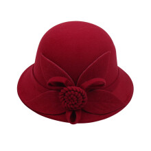 Hataí Fedora do Mhná Hataí Fascinator Bláthanna an Fhómhair agus an Gheimhridh Hataí Babhlóra Olann Galánta Ócáideacha Hataí Buicéad