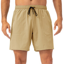Pantalones cortos de nailon amarillos para hombre, transpirables y ligeros.