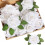 20 roses artificielles blanches en soie avec tiges 1