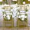 20 roses artificielles blanches en soie avec tiges 5