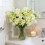 Arranjo artificial com 28 orquídeas e crisântemos – 2