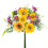 Bouquet di girasoli artificiali con margherite ed eucalipto 1